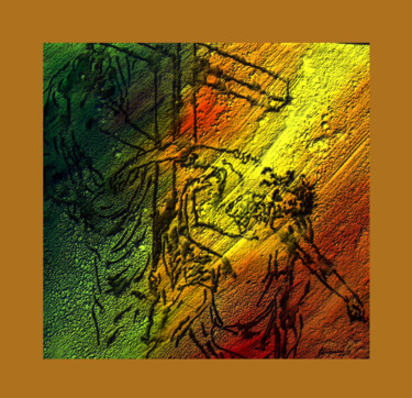 Arts numériques intitulée "Paixão de Cristo 00…" par Antonio Guimaraes, Œuvre d'art originale, Huile