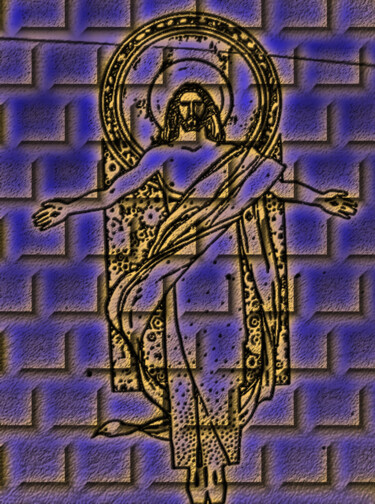 Arts numériques intitulée "Cristo Redentor - v…" par Antonio Guimaraes, Œuvre d'art originale, Travail numérique 2D