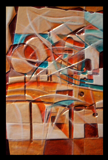 Painting titled "paisagem urbana na…" by Antonio Guimaraes, Original Artwork, Acrylic