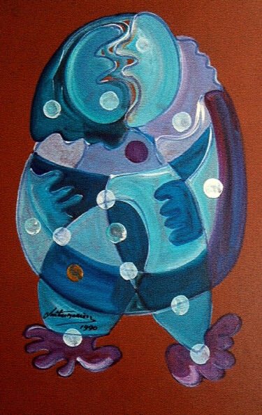 Pintura intitulada "alma gémea" por Antonio Guimaraes, Obras de arte originais, Acrílico