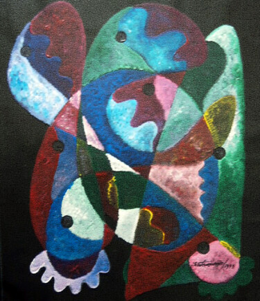 Painting titled "formas da natureza" by Antonio Guimaraes, Original Artwork, Acrylic