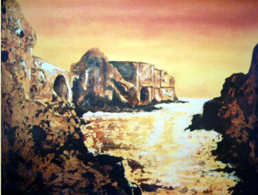 Painting titled "Berlengas-Portugal" by Antonio Guimaraes, Original Artwork, Oil