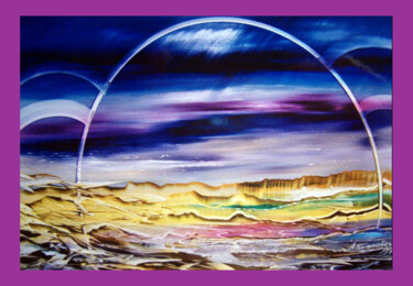 Pintura intitulada "corrente de água" por Antonio Guimaraes, Obras de arte originais, Óleo