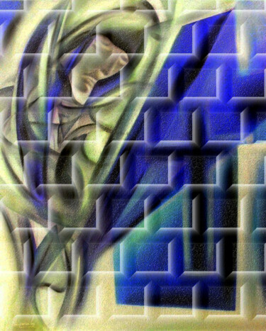 Arte digital titulada "mosaico da Fé" por Antonio Guimaraes, Obra de arte original, Trabajo Digital 2D