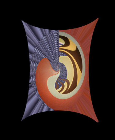 Artes digitais intitulada "espiral da evolução…" por Antonio Guimaraes, Obras de arte originais, Trabalho Digital 2D