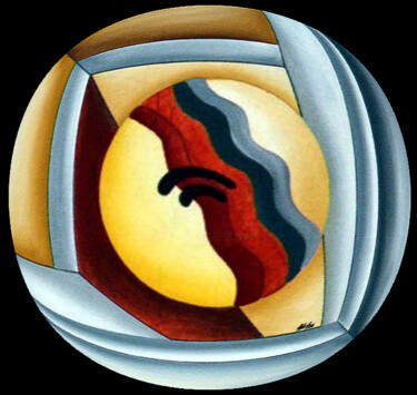 Artes digitais intitulada "esfera do pensamento" por Antonio Guimaraes, Obras de arte originais, Trabalho Digital 2D