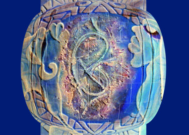 Impressões e gravuras intitulada "cerâmica da criação…" por Antonio Guimaraes, Obras de arte originais, Gravação em relevo