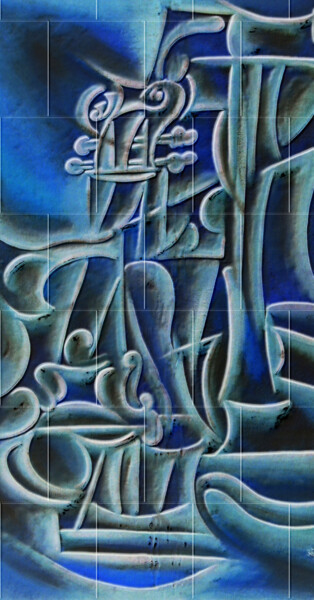 印花与版画 标题为“cerâmica da música” 由Antonio Guimaraes, 原创艺术品, 压纹