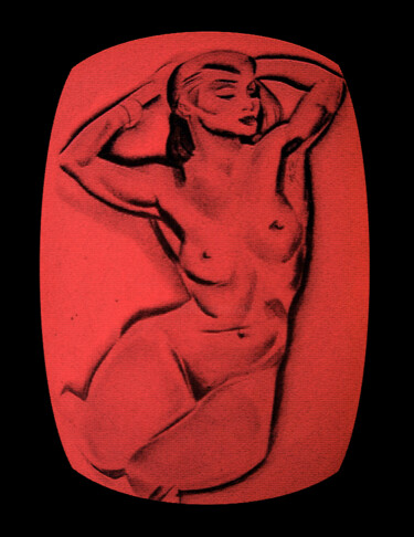 Druckgrafik mit dem Titel "gravura-07" von Antonio Guimaraes, Original-Kunstwerk, Digitaldruck