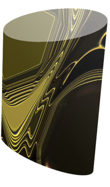 「design ouro//025」というタイトルのデジタルアーツ Antonio Guimaraesによって, オリジナルのアートワーク, 3Dスカルプティング
