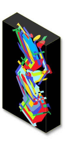 Artes digitais intitulada "DESIGN -ARTE DIGITA…" por Antonio Guimaraes, Obras de arte originais, Modelagem 3D