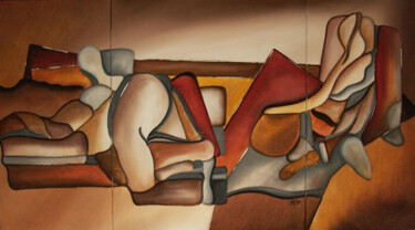 Pintura titulada "Fragmentos da intim…" por Antonio Guimaraes, Obra de arte original, Oleo