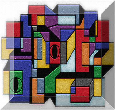 Artes digitais intitulada "Alma cubista//0010" por Antonio Guimaraes, Obras de arte originais, Trabalho Digital 2D