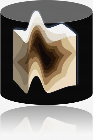 Arte digital titulada "Pensamentos ao Cubo…" por Antonio Guimaraes, Obra de arte original, Modelado 3D