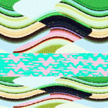Artes digitais intitulada "Design Textil-autor…" por Antonio Guimaraes, Obras de arte originais, Trabalho Digital 2D