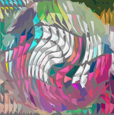 Digitale Kunst mit dem Titel "Planeta em Fragment…" von Antonio Guimaraes, Original-Kunstwerk, 2D digitale Arbeit