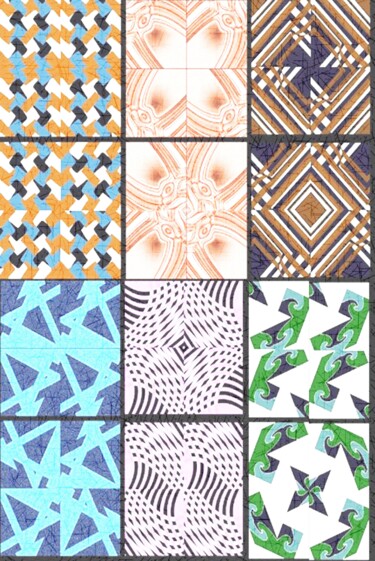 Arts numériques intitulée "Design Arte Textil…" par Antonio Guimaraes, Œuvre d'art originale, Travail numérique 2D
