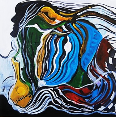 Pintura titulada "Estado de alma/001" por Antonio Guimaraes, Obra de arte original, Acrílico