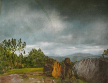 Pittura intitolato "MIRADA AL SUR" da Antonio José Correa Grisales (A. CORREA), Opera d'arte originale, Olio