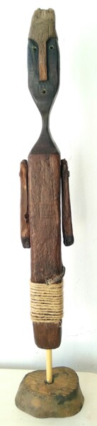 Sculpture titled "fIGURA Nº 7" by Antonio Martinez Ruiz, Original Artwork, Wood