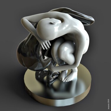 Arte digitale intitolato "bianconero-004.jpg" da Antonio Rafanelli, Opera d'arte originale, Modellazione 3D