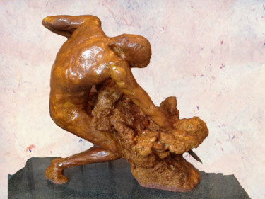 Sculpture intitulée "lancero1.png" par Antonio Rodriguez Medrano Romo, Œuvre d'art originale, Métaux