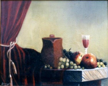 Pittura intitolato "Stillleben mit Marm…" da Antonio Sirangelo, Opera d'arte originale