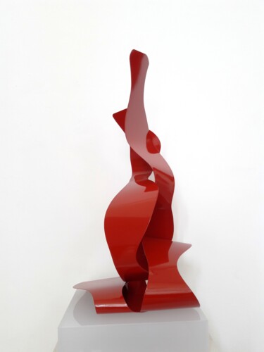 雕塑 标题为“Chama Vermelha” 由Antonio Spinosa, 原创艺术品, 金属