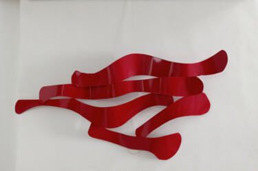 Sculpture intitulée "Ondas Vermelhas II" par Antonio Spinosa, Œuvre d'art originale, Métaux