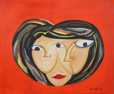 Pintura intitulada "Três mulheres" por Antonio Tavares, Obras de arte originais