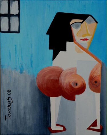 Pintura intitulada "Mulher" por Antonio Tavares, Obras de arte originais