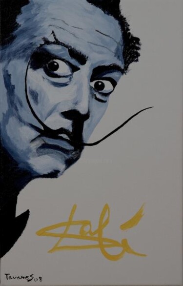 Pintura intitulada "Salvador Dali" por Antonio Tavares, Obras de arte originais