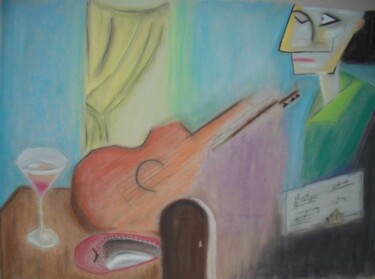 Pintura intitulada "Músico" por Antonio Tavares, Obras de arte originais