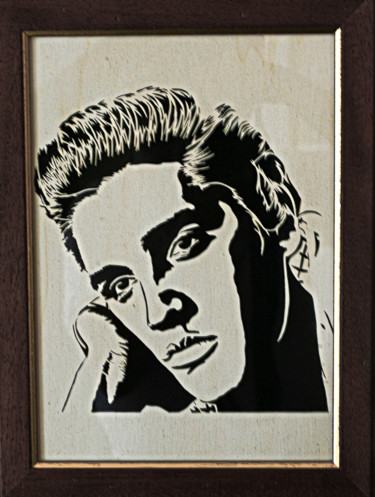 Design intitulée "Il grande Elvis Pre…" par Zaglio, Œuvre d'art originale, Bois