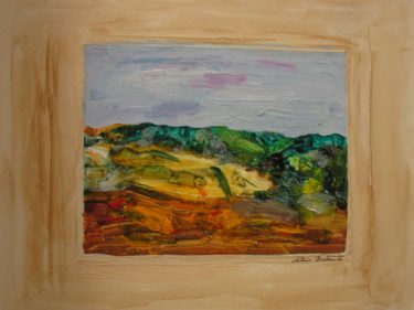 Pittura intitolato "Paesaggio di maggio" da Antonio Barbacetto, Opera d'arte originale, Acrilico