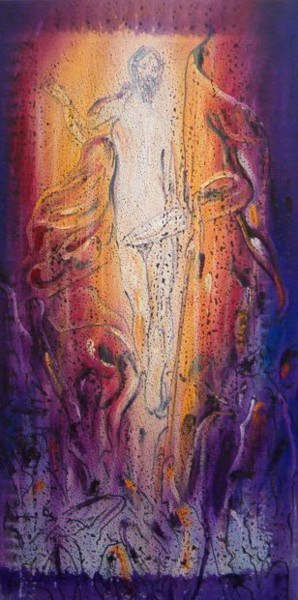 Pintura intitulada "Ressurreição" por Antonio Guimaraes Santos, Obras de arte originais