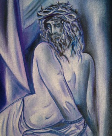 Pintura intitulada "Paixão de Cristo" por Antonio Guimaraes Santos, Obras de arte originais, Óleo