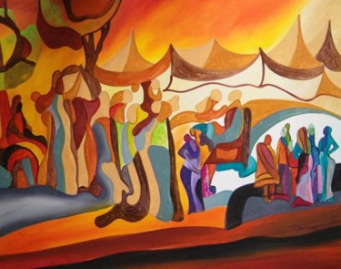 Painting titled "Circo das ilusões" by Antonio Guimaraes Santos, Original Artwork