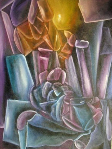 Pintura intitulada "O acordar do povo" por Antonio Guimaraes Santos, Obras de arte originais