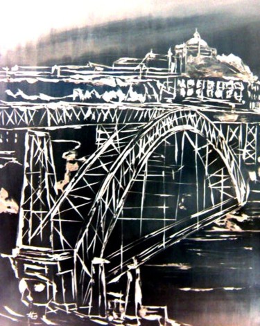 Pintura intitulada "Porto" por Antonio Guimaraes Santos, Obras de arte originais