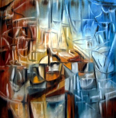 Painting titled "Cidadfe contemporân…" by Antonio Guimaraes Santos, Original Artwork