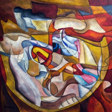 Painting titled "Movimentos do tempo" by Antonio Guimaraes Santos, Original Artwork