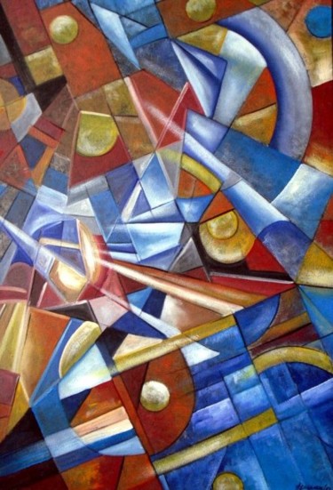 Painting titled "Perspectivas" by Antonio Guimaraes Santos, Original Artwork