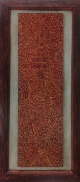 Pittura intitolato "Torino esoterica" da Antonio Presti, Opera d'arte originale, Acrilico Montato su Altro pannello rigido