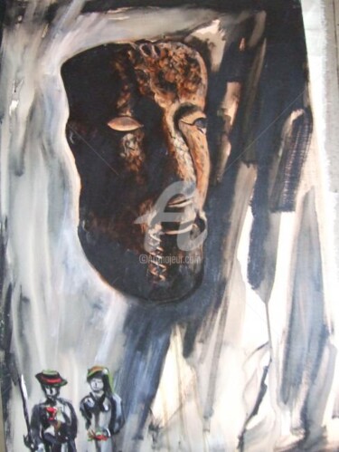 Painting titled "masque de carnaval.…" by Antonio Santos, Original Artwork