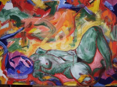 Painting titled "Primavera: ou Mulhe…" by Antonio Santos, Original Artwork