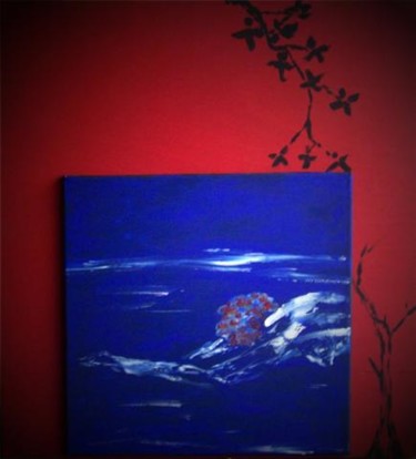 Peinture intitulée "plongeon" par Antonio Sclano, Œuvre d'art originale, Huile