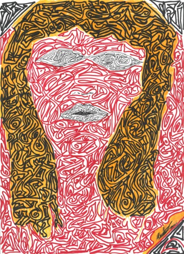 Desenho intitulada "Medeira" por Antonio Serrao, Obras de arte originais, Canetac de aerossol
