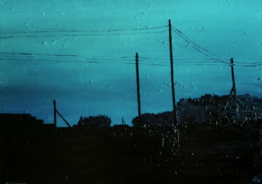 Картина под названием "Черным-черно" - Антон Куприянов, Подлинное произведение искусства, Масло