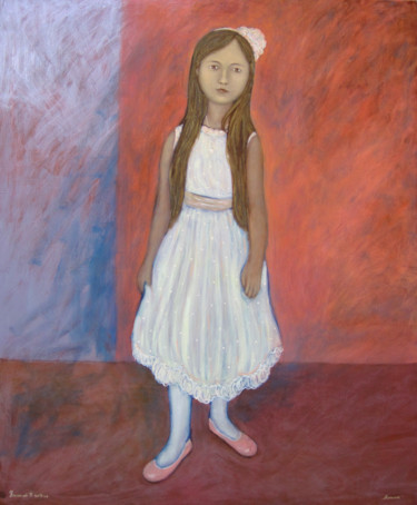 Painting titled "Арина." by Roman Antonov, Original Artwork, Oil